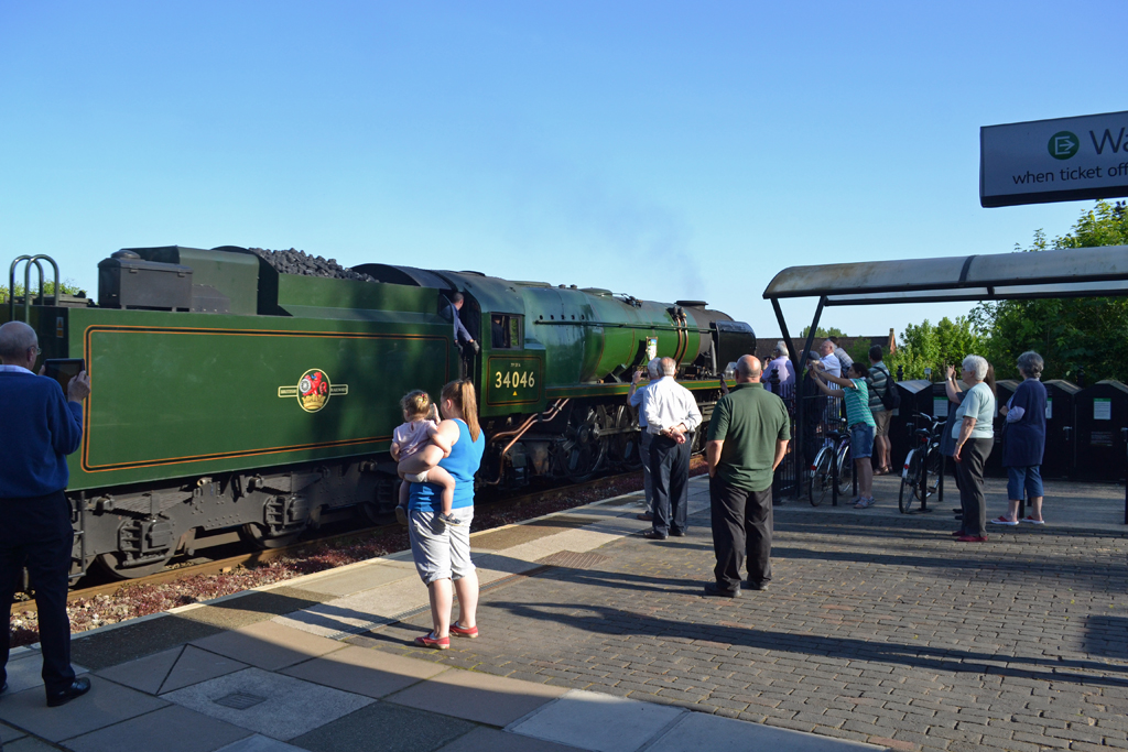 No.34046 'Braunton' at Great Malvern