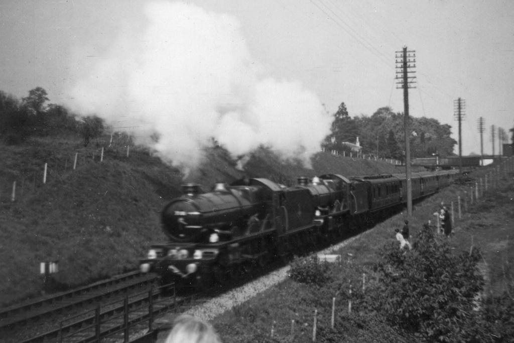 Nos.7001 & 7027 at Malvern Link in 1957