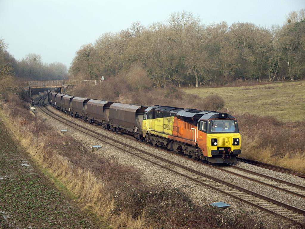 No.70808 on freight to Gloucester