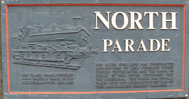 Sign on river bridge