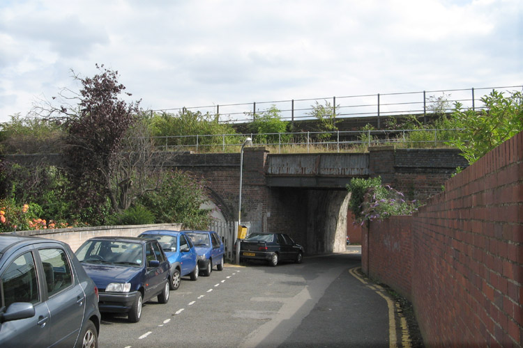 Bridge remains on the Butts Branch