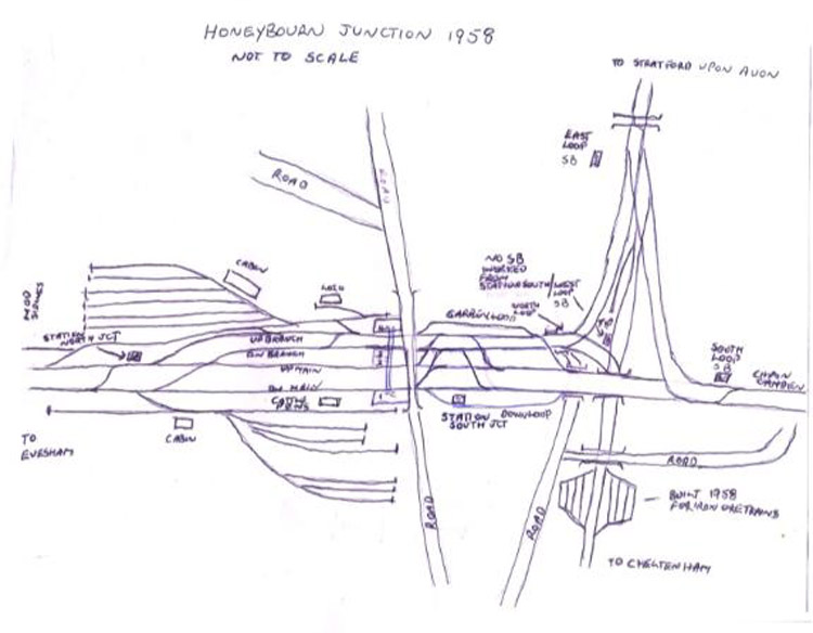 Honeybourne map