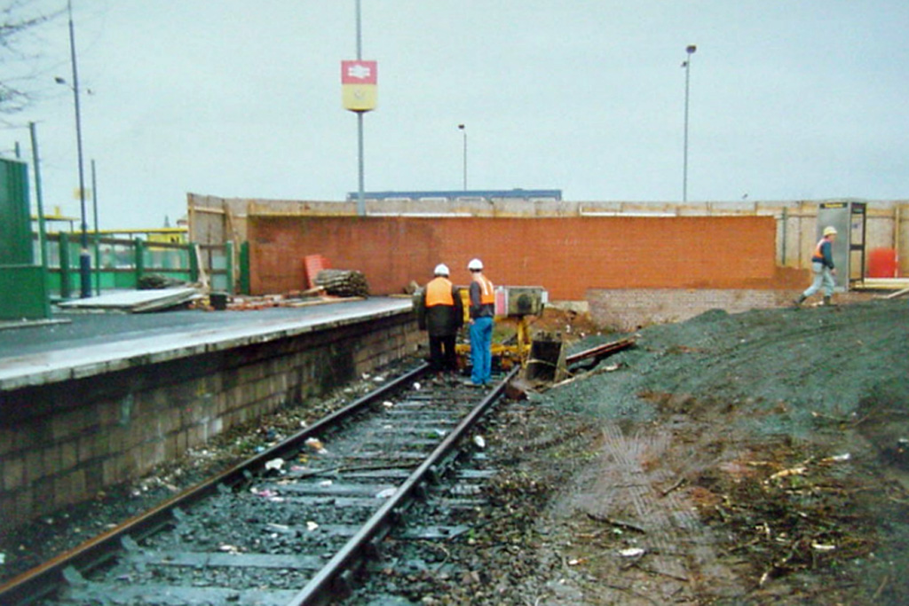 Stourbridge Town during rebuilding