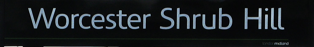Worcester Shrub Hill sign